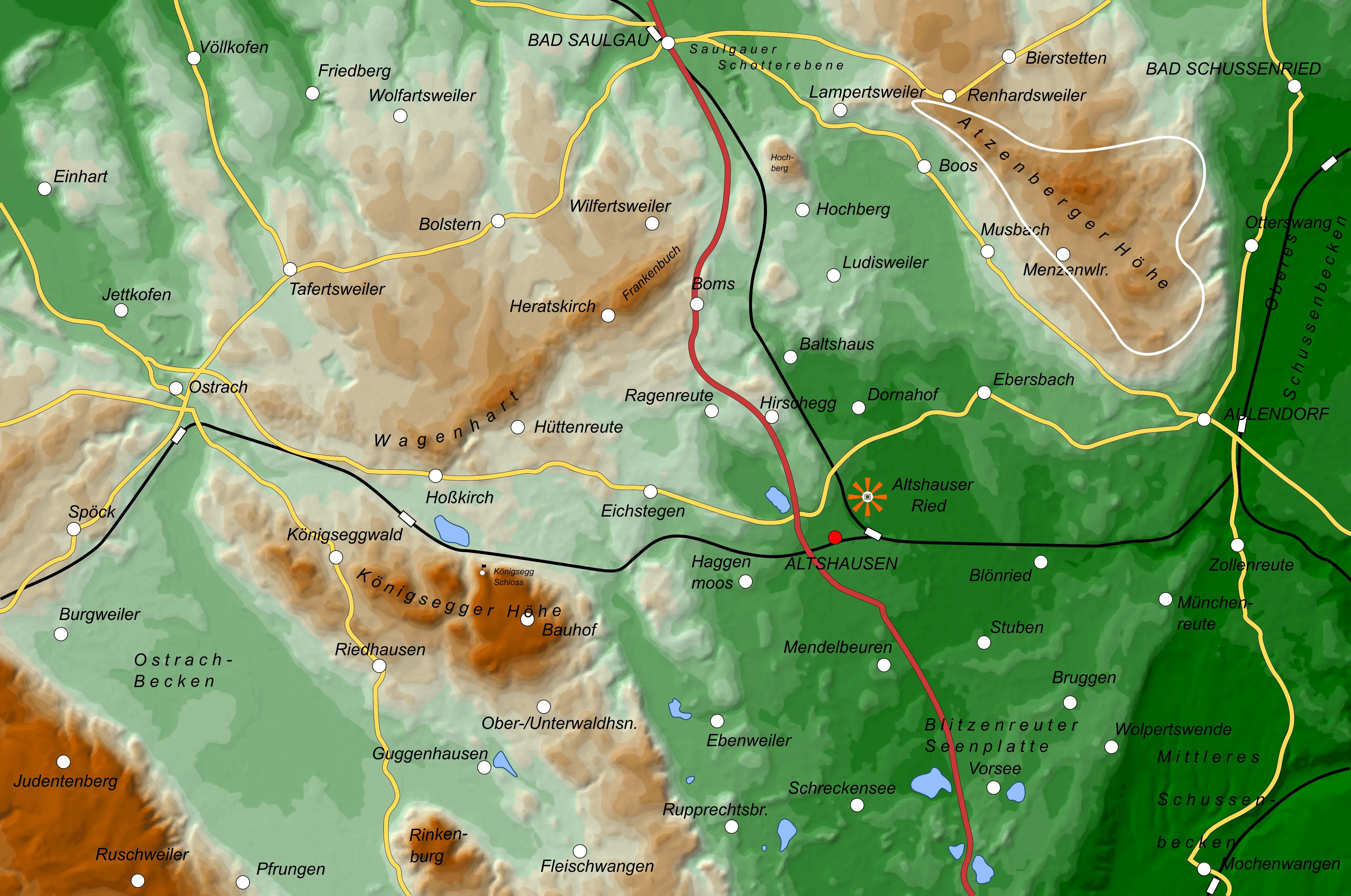 Karte von Atzenberger Höhe