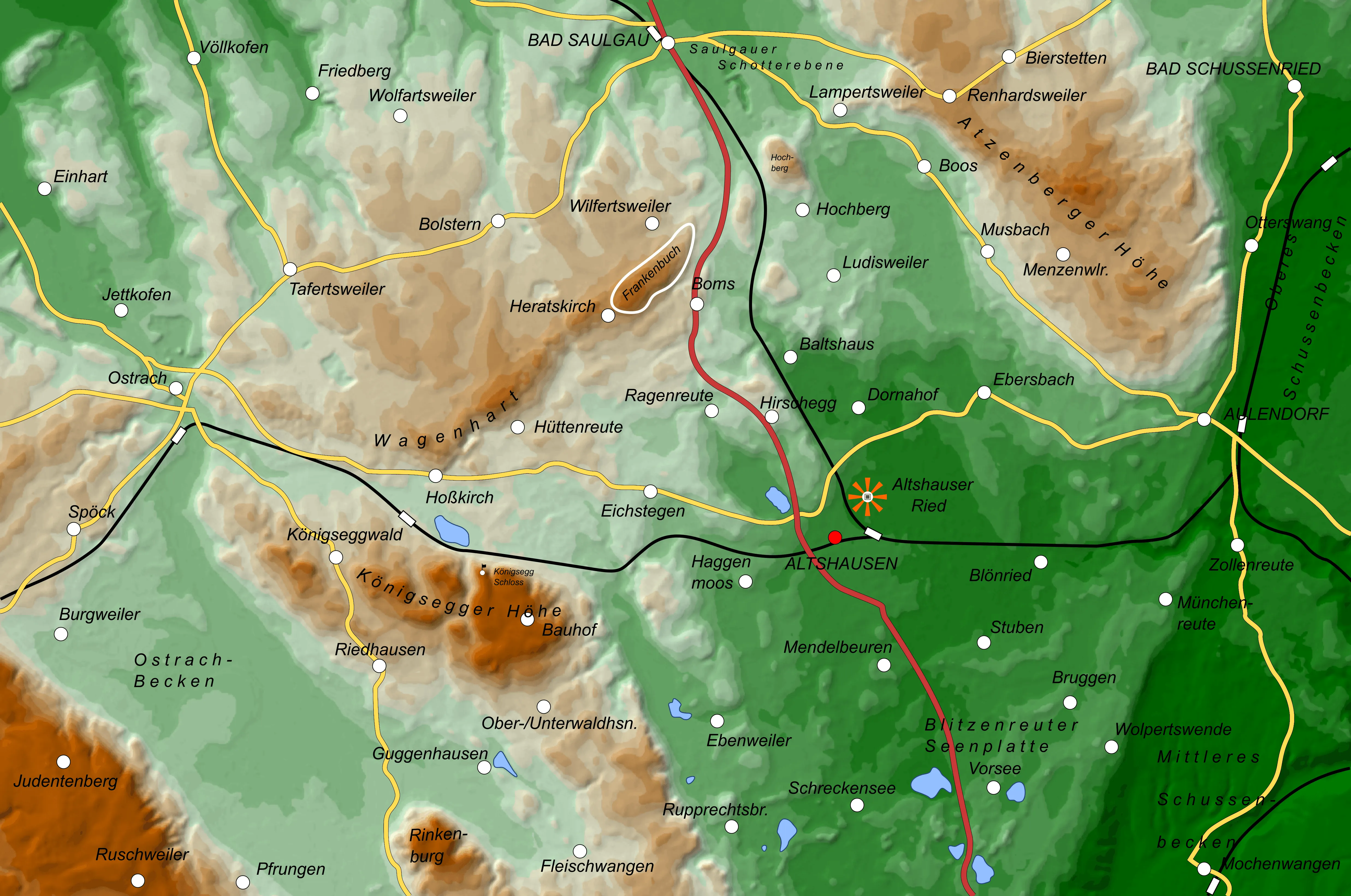 Karte von Frankenbuch