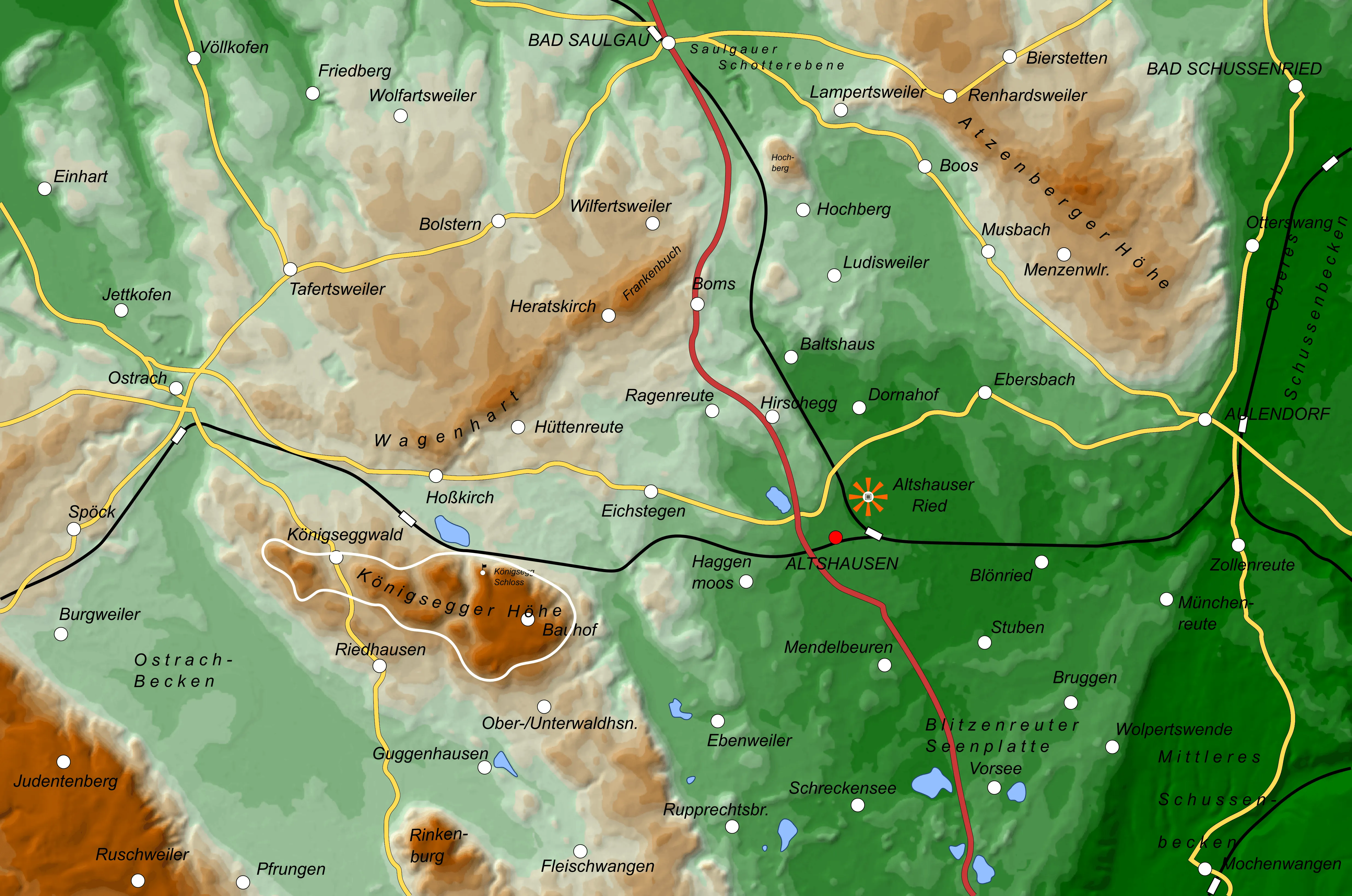 Karte von Königsegger Höhe
